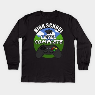 High School Level Complete Gamer Class Of 2021 Kids Long Sleeve T-Shirt